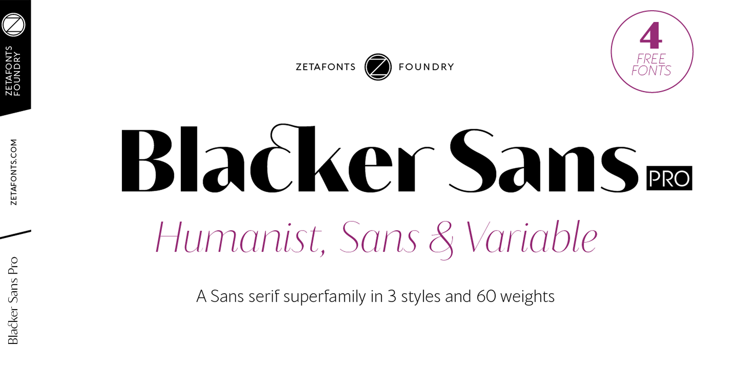 Ejemplo de fuente Blacker Sans Pro Bold Italic
